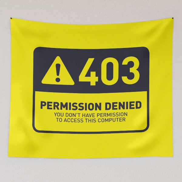 Item preview, HTTP Error 403 Permission Denied Computer (Yellow) designed and sold by VoodooCircus.