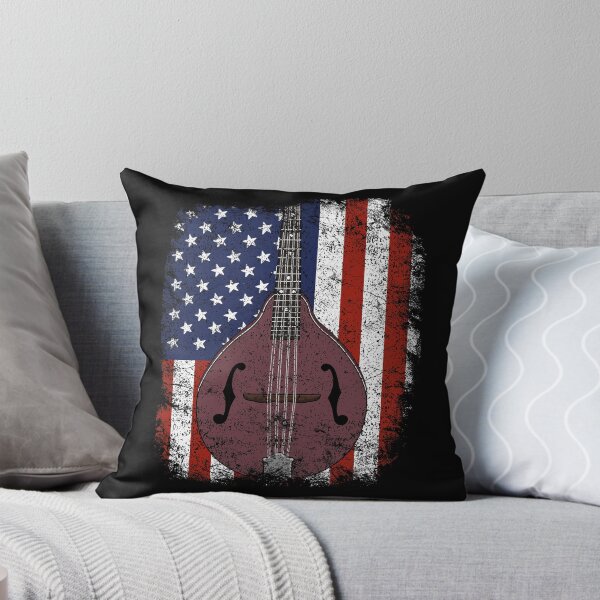 Item preview, Retro Mandolin Gift Vintage Country Music American Flag Bluegrass designed and sold by DSWShirts.