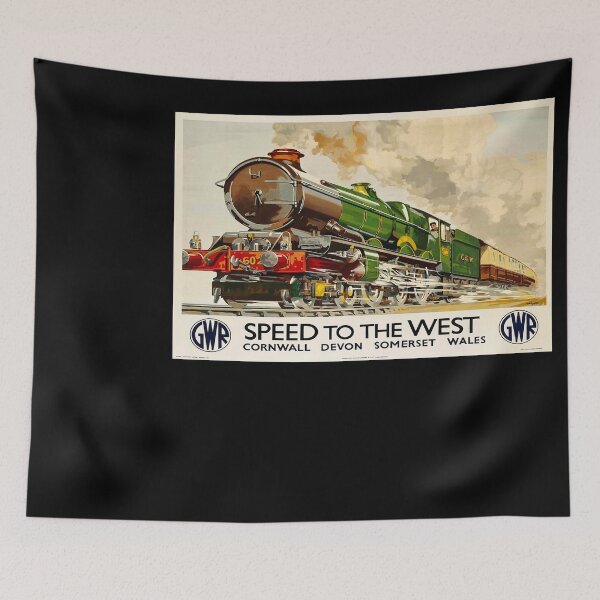 Item preview, Railway Poster Speed to the West designed and sold by stickart-marek.