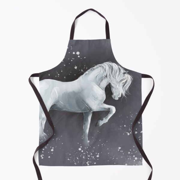 Item preview, Prancing White horse Artwork designed and sold by Whimsicolourart.