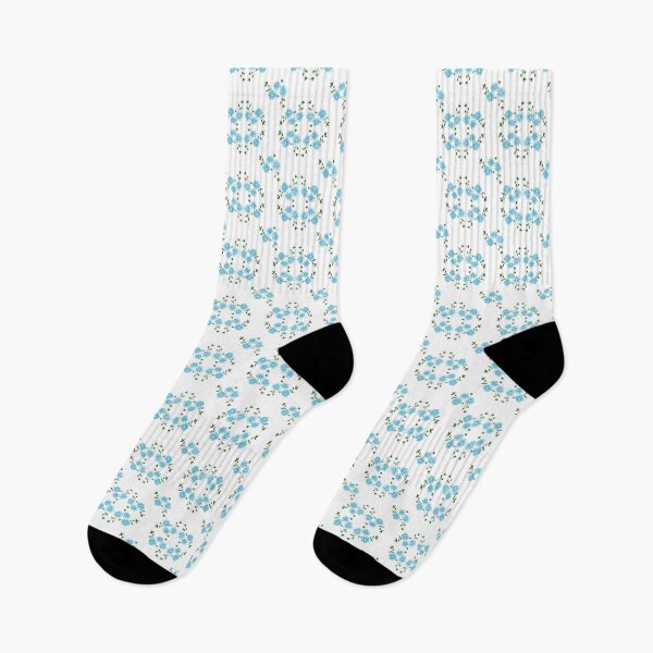 Item preview, Floral blue simple elegant vintage pattern designed and sold by Imanitasong.