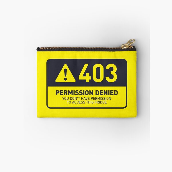 Item preview, HTTP Error 403 Permission Denied Fridge (Yellow) designed and sold by VoodooCircus.