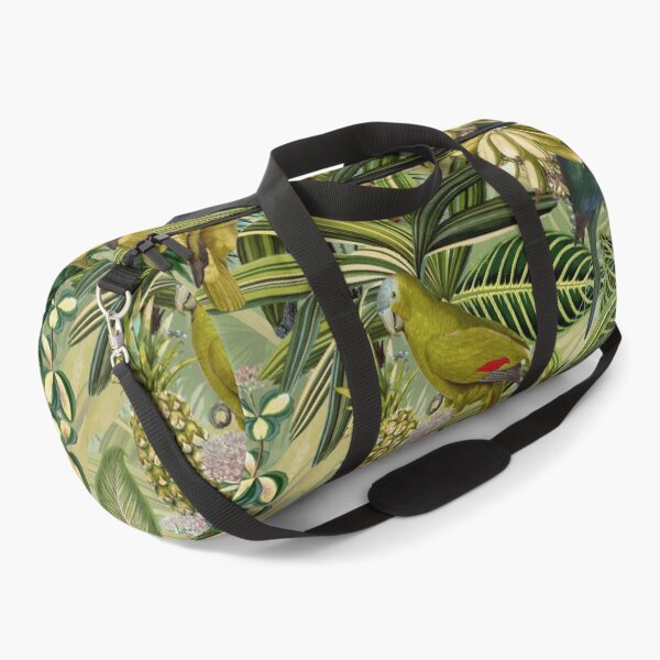 Item preview, Vintage Green Tropical Bird Jungle Botanical Night Garden Nightgarden designed and sold by UtArt.