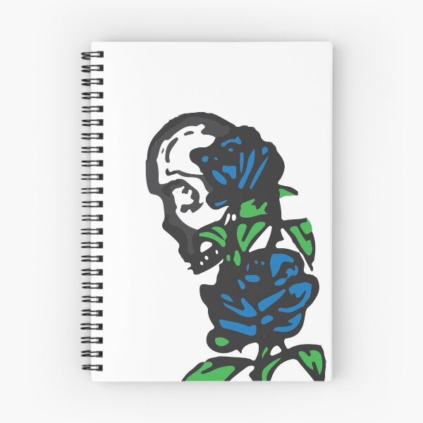 Item preview, Calavera y rosa azul designed and sold by ADAM18.