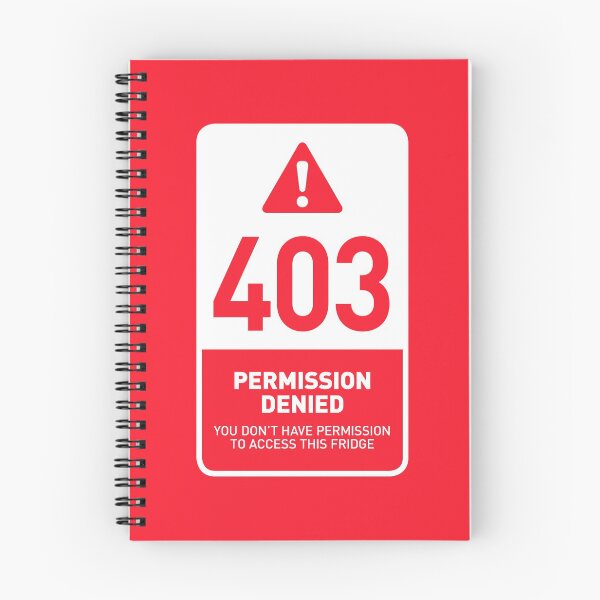Item preview, HTTP Error 403 Permission Denied Fridge (Red) designed and sold by VoodooCircus.