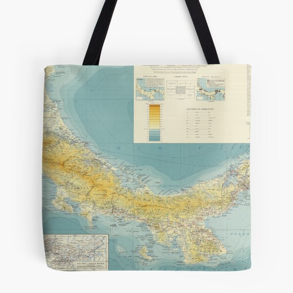 Item preview, Vintage Map of Panama (1954) designed and sold by BravuraMedia.