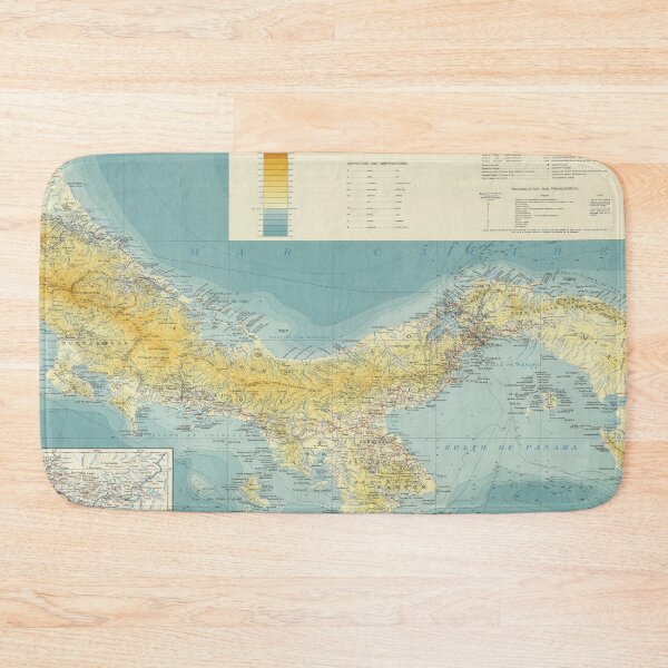 Item preview, Vintage Map of Panama (1954) designed and sold by BravuraMedia.