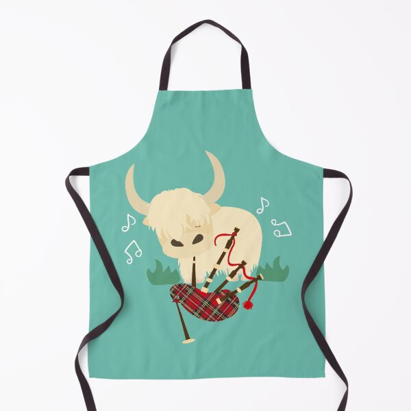 Item preview, Highland Cattle Play Bagpipes - White designed and sold by Lulupainting.