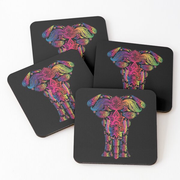 Item preview, rainbow elephant zen meditation hindu designed and sold by libs182.