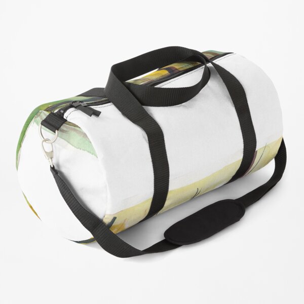 Sunset In Green Glowing Mystical Forest Duffle Bag