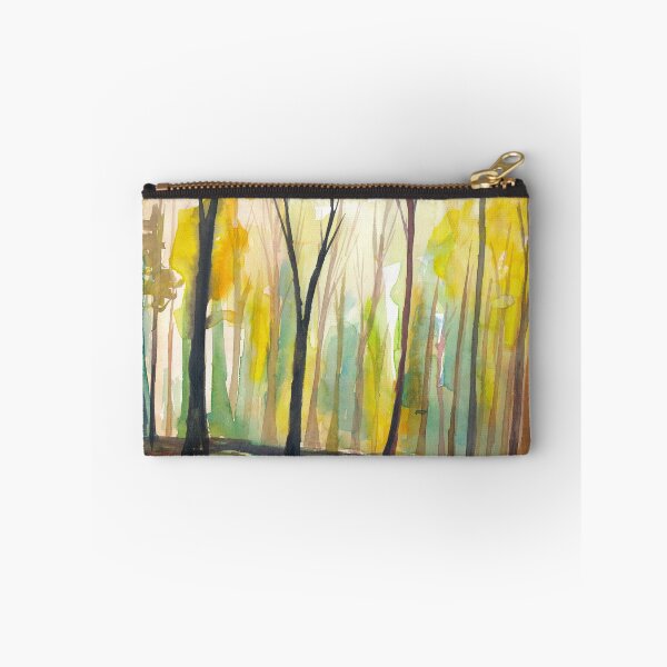 Item preview, Sunset In Green Glowing Mystical Forest designed and sold by artshop77.