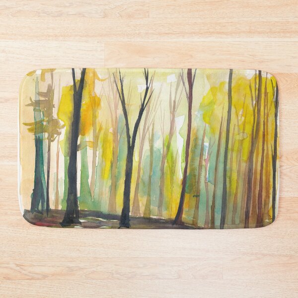 Item preview, Sunset In Green Glowing Mystical Forest designed and sold by artshop77.