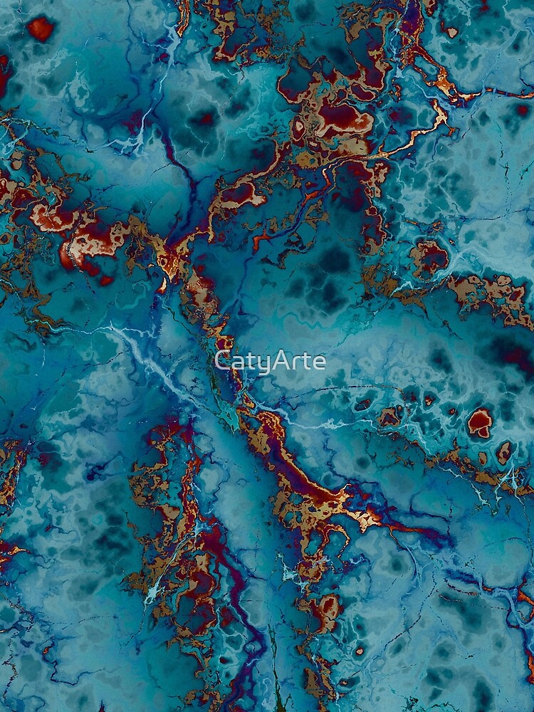 Blue fantasy marble by CatyArte