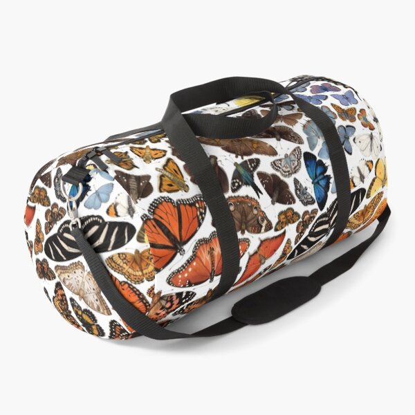 Butterflies of North America Pattern Duffle Bag
