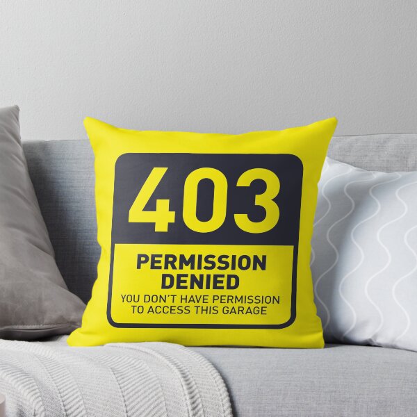Item preview, HTTP Error 403 Permission Denied Garage (Yellow) designed and sold by VoodooCircus.