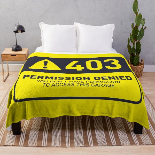 Item preview, HTTP Error 403 Permission Denied Garage (Yellow) designed and sold by VoodooCircus.