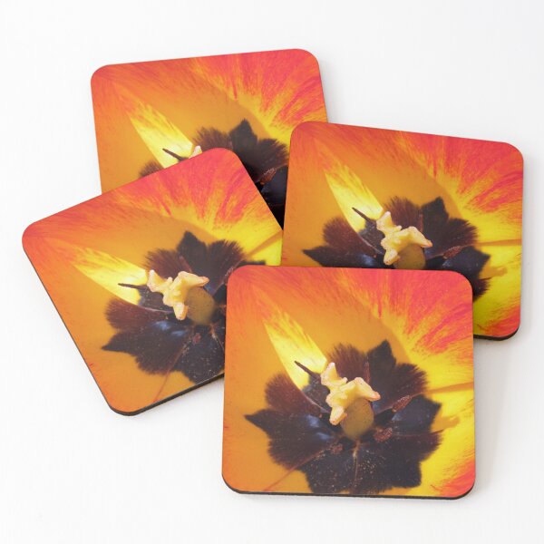 Item preview, Red and yellow tulip stamens designed and sold by Avril Harris.