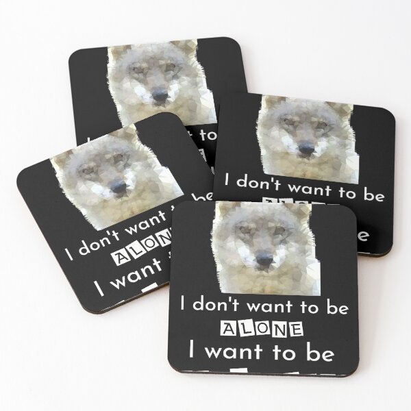 Item preview, Geometric wolf head with quote designed and sold by Antiope33.