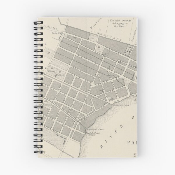 Item preview, Vintage Map of Paramaribo Suriname (1876) designed and sold by BravuraMedia.