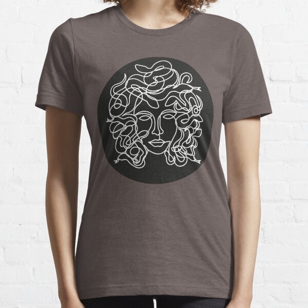 Medusa Face in single line style Essential T-Shirt