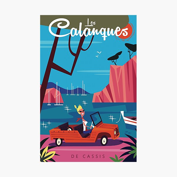 Item preview, Les Calanques poster designed and sold by GAGodel.