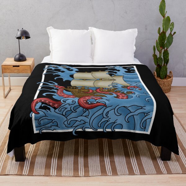 Item preview, Octopus Sea Monster Kraken Gifts Pirate Ship Sea Creature designed and sold by DSWShirts.