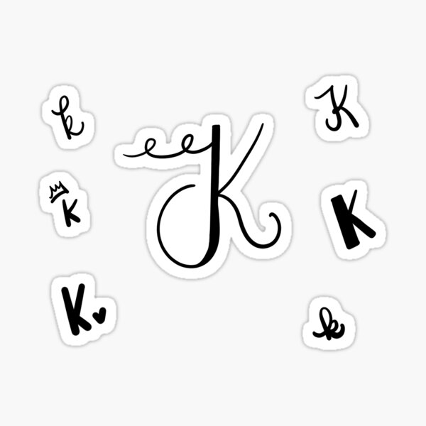 Artikel-Vorschau von Letter K Sticker Pack, designt und verkauft von Kerith M.