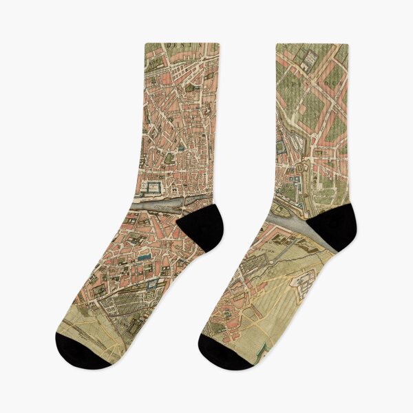 Item preview, Vintage Map of Paris France (1720) designed and sold by BravuraMedia.