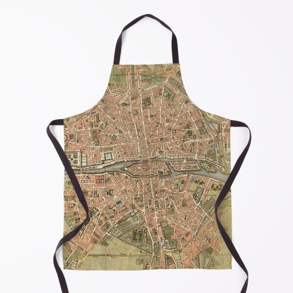 Item preview, Vintage Map of Paris France (1720) designed and sold by BravuraMedia.