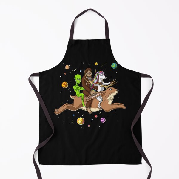 Item preview, Cryptid Alien Bigfoot Unicorn Riding Jackalope designed and sold by underheaven.