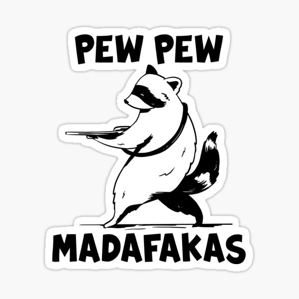 Pew Pew Madafakas Retro Cat With Guns SVG File