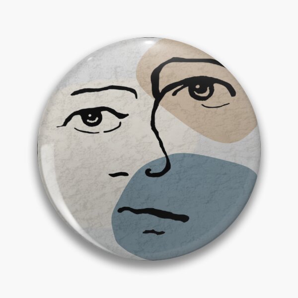Item preview, Abstract Face design on abstract background. decorating, interiors designed and sold by jayne0524.