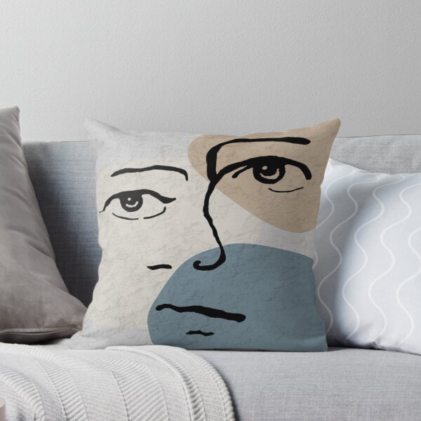Item preview, Abstract Face design on abstract background. decorating, interiors designed and sold by jayne0524.