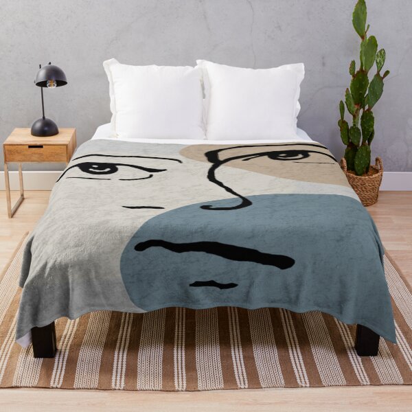 Item preview, Abstract Face design on abstract background. decorating, interiors designed and sold by jayne0524.