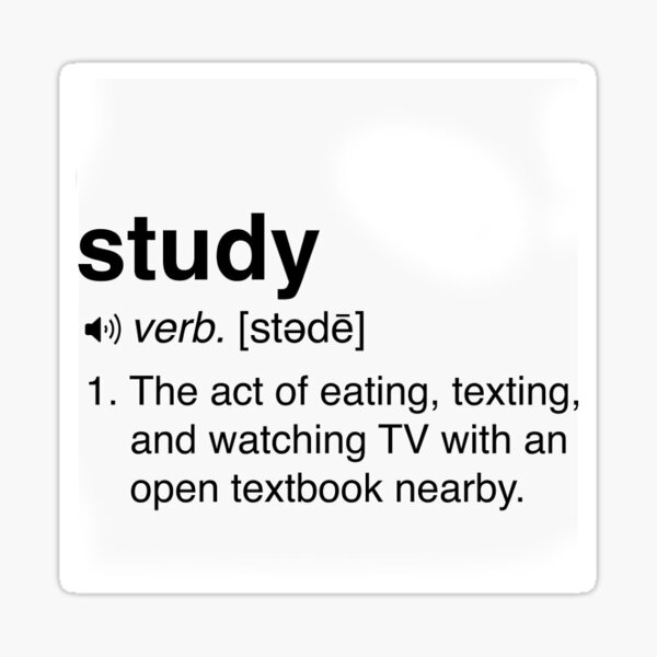 funny-study-definition-sticker-sticker-by-versacetears-redbubble