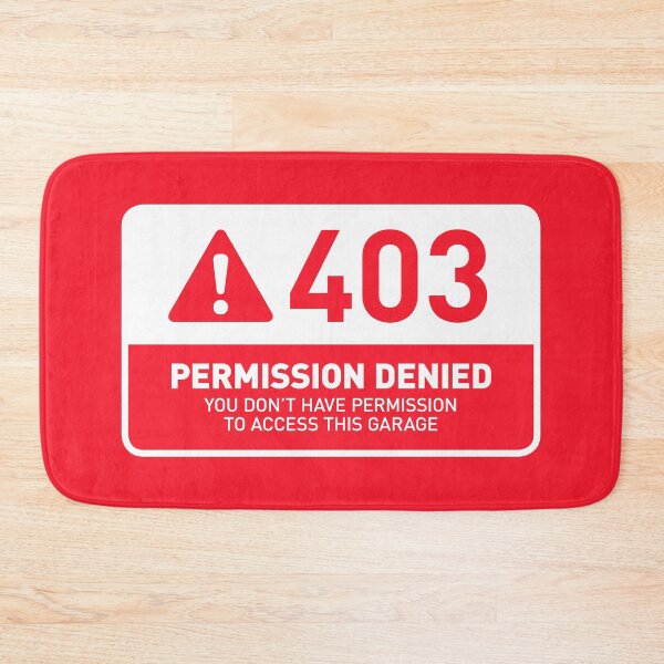 Item preview, HTTP Error 403 Permission Denied Garage (Red) designed and sold by VoodooCircus.