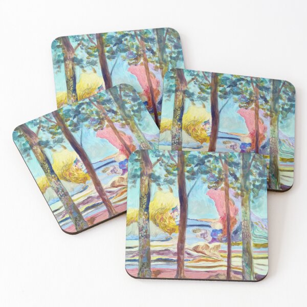 Item preview, Trees in front of a fantastic landscape designed and sold by Lillian Berthel.