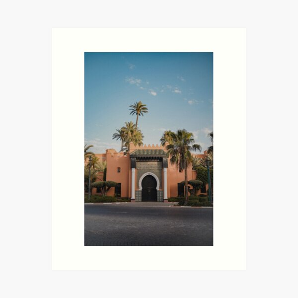 Item preview, La mamounia luxury hotel riad doorway in marrakech morocco designed and sold by Morocco  Print.
