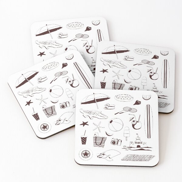 Item preview, Beach line graphic print designed and sold by Bakulina.