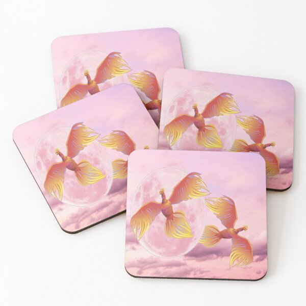 Item preview, pink pheonix designed and sold by BellsPainting.