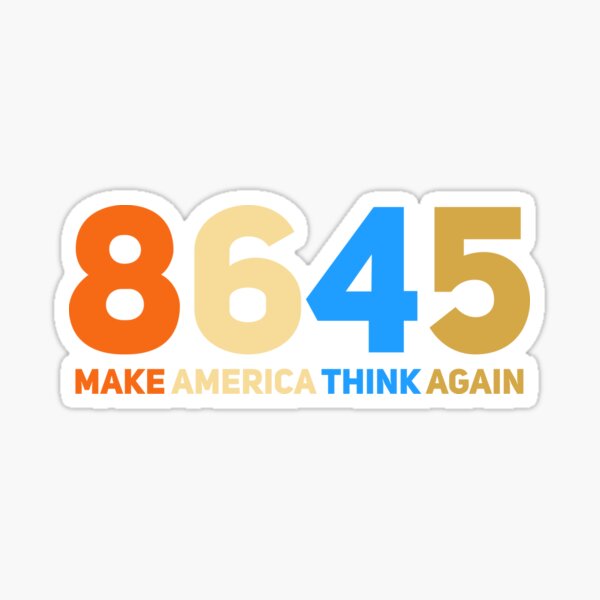 Vista previa del artículo con la obra «8645 Haz que América piense de nuevo», diseñado y vendido por Alaadin Bendali Braham.