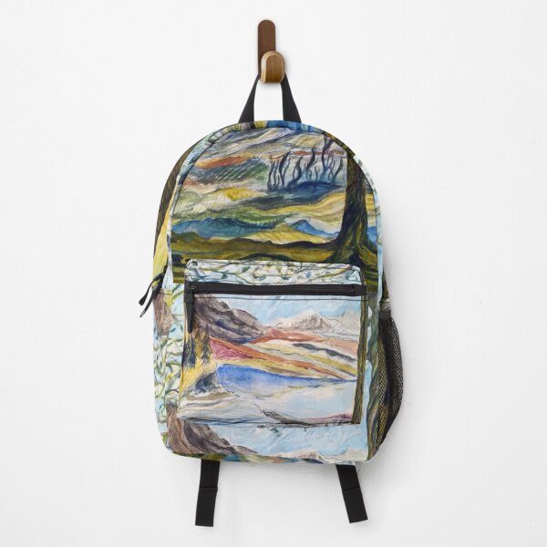 Item preview, Trees against a fantastic mountain landscape designed and sold by Lillian Berthel.