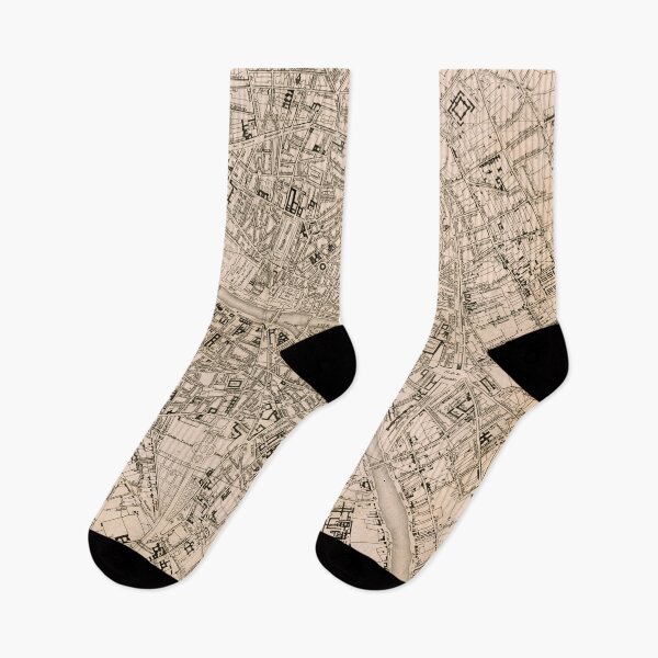 Item preview, Vintage Map of Paris France (1825) designed and sold by BravuraMedia.