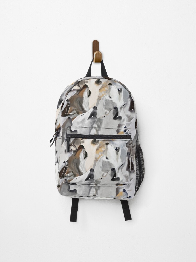 Thumbnail 1 of 3, Backpack, Howling Wolves designed and sold by amymh.