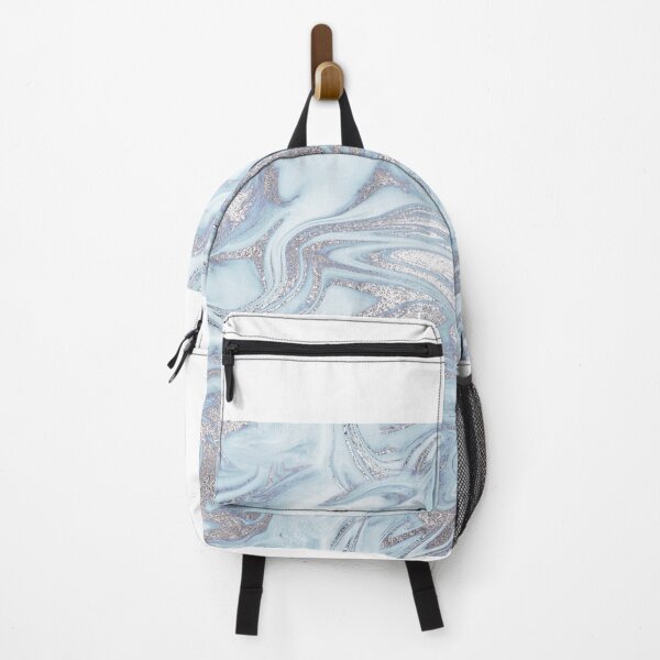 Item preview, Blue Silver Marble Abstract designed and sold by MPowerTeez.