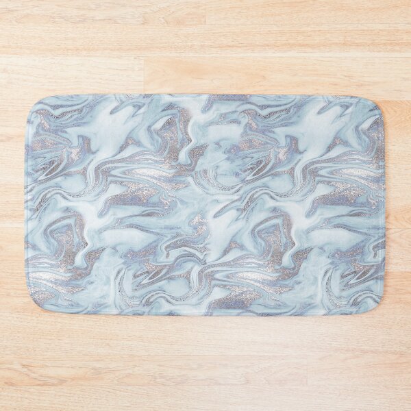 Item preview, Blue Silver Marble Abstract designed and sold by MPowerTeez.