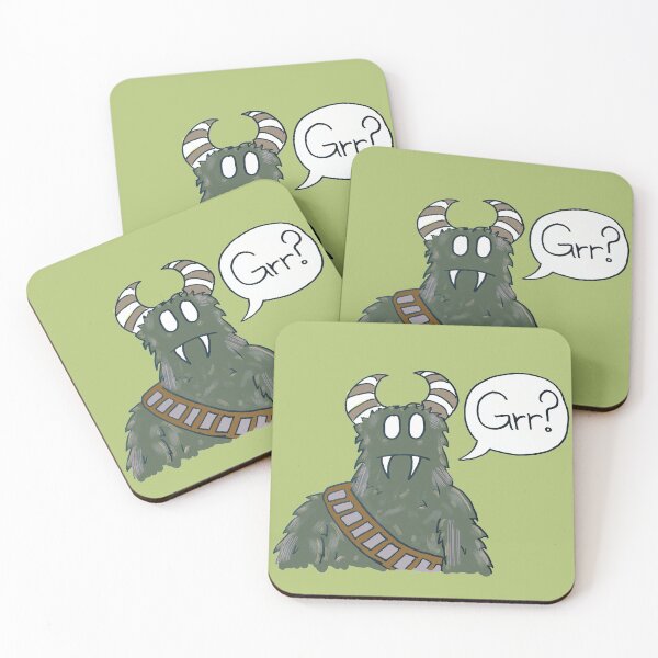 Item preview, Fuzzy Monster with Horns designed and sold by Down The Drane.