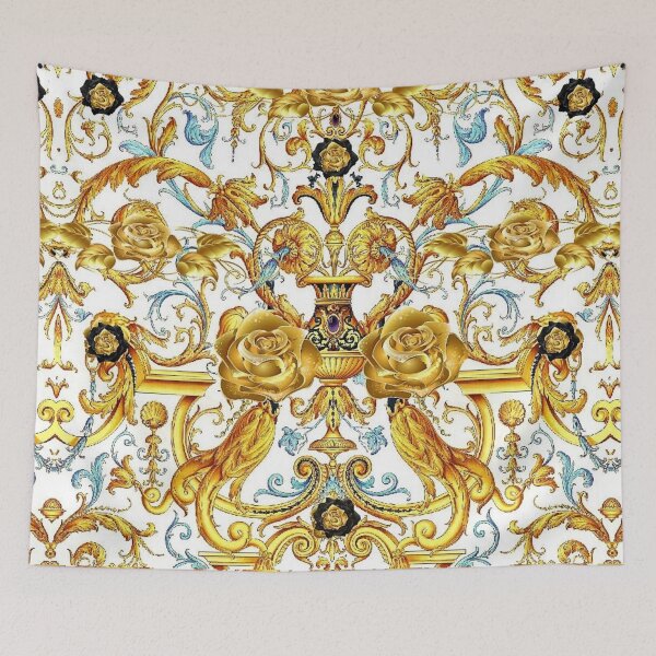 Item preview, urn  stones roses baroque  baroque church style ceiling roses and greek key swirls digital art mask print mysticladyart  designed and sold by mystic lady vintage art and fashion designs.
