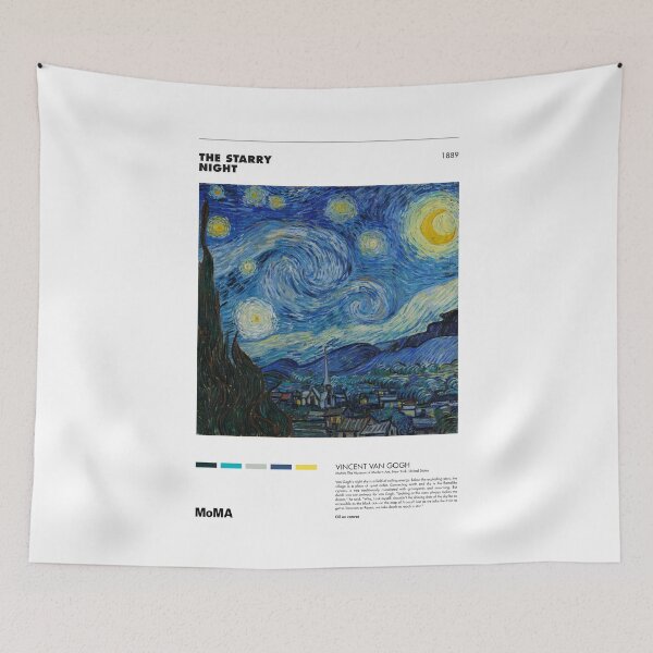Item preview, Vincent Van Gogh - Starry Night - Minimalist Art Poster Series designed and sold by Francisco Couto.