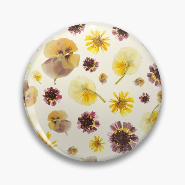 Item preview, Abstract Pressed Flower Pattern - Daisies and Pansies designed and sold by gimmesometees.